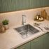 Evier de cuisine inox gris 44x44 cm 1 bac Lume - NORD INOX