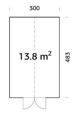 Serre Emilia Gris 13,8 m2 Autoclave Livraison à domicile incluse