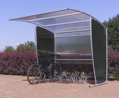 Abri initial motos vélos abribus noir MOTTEZ