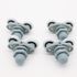 Roulettes double corps grises pour portes de douche diamètre 20mm - AURLANE