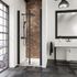 Portes de douche battantes 80x192 cm profilé noir verre transparent 5 mm New Style - SCHULTE