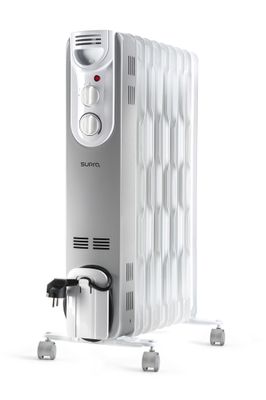Radiateur à bain d'huile électrique mobile ORSO 2000W blanc - SUPRA