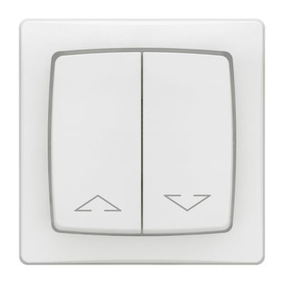 Interrupteur volet roulant commande individuelle en saillie Blanc - Les indispensables LEGRAND