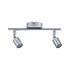 Réglette salle de bains 2 spots GU10 Carolina chrome IP44 2x10W - PAULMANN