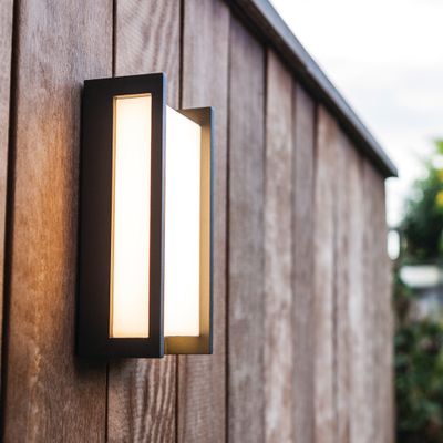 Applique extérieur LED Qubo gris IP54 1100 lumens blanc chaud - COREP
