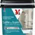 Peinture de rénovation pour salle de bain gris délicat finition satinée 0,75 L - V33
