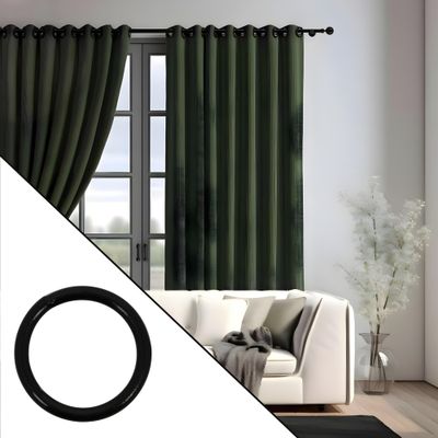 Anneaux en métal diam 40 mm Finition Noir par 10 - MOBOIS