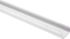 Cache rainure pour poteau de clôture PVC blanc - L.2,40 x H.30 mm - MOREY