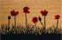 Tapis coco naturel décor coquelicot 40 x 60 cm - ID HOME