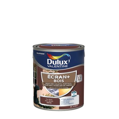 Peinture Ecran+ Bois  Satin Ton Bois 2 L - DULUX VALENTINE