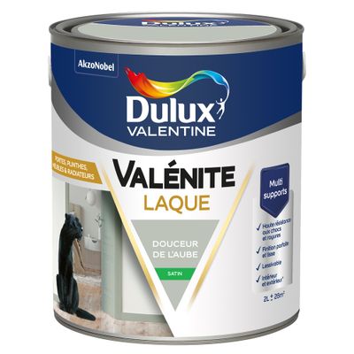 Peinture Boiseries Laque Acrylique Valénite Satin Douceur de l'Aube 2 L  - DULUX VALENTINE