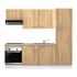 Cuisine complète en kit L.240 cm effet chêne