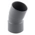 Coude PVC évacuation 20° femelle/femelle Ø40 - FITT