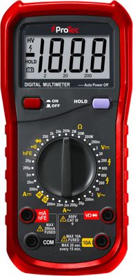 Multimètre digital 8 fonctions - PROTEC