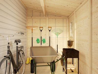 Abri de rangement mural en bois Mia - 6,3 m² hors-tout - Livraison à domicile incluse - PALMAKO