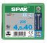 Vis inox tête fraisée T-star 4,5 x 40 mm par 200 SPAX