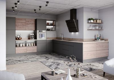 Carrelage sol intérieur effet carreaux ciment gris/beige CEMENTINA ép 7 mm 34x34 cm 1,62m²/pqt IMSO