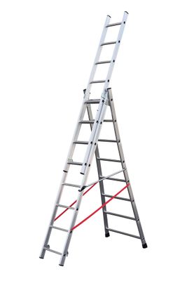 Echelle transformable base évasée 3 plans 4,80 / 5,70 m Premium HAILO