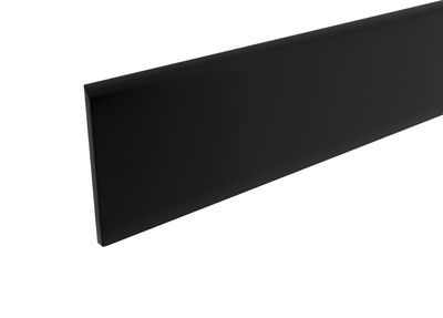 Plinthe PVC noire - Ép.15 x l.60 mm - L.2.50 m - AJ TIMBER