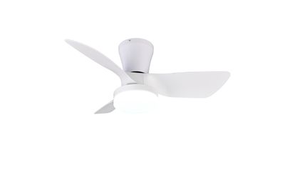 Ventilateur de plafond avec lumière LED + télécommande Blanc Ø76cm - Randers REALITY
