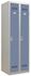 Vestiaire monobloc industrie propre 2 colonnes perle/bleu 180 x 60 x 50 - SNOR