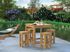 Table mange debout carré Aron en bois 90x90x107 cm WHITE WOOD
