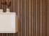 Panneau décoratif Decowall Blend noyer sur fond noir - Lot de 2 - 17 x 300 x 2600 mm - AJ TIMBER