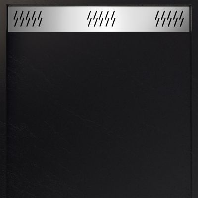 Receveur de douche 80x120 cm acrylique noir Pedra - AURLANE
