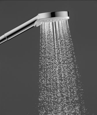 Combiné barre de douche Crometta Vario 2 jets Blanc/chromé HANSGROHE