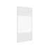 Paroi de douche latérale fixe 90x185 cm profilé blanc verre sérigraphié 4 mm Primera - OCEA