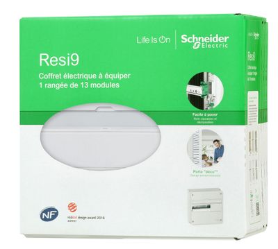 Tableau électrique nu 1 rangée 13 modules - Resi9 SCHNEIDER ELECTRIC