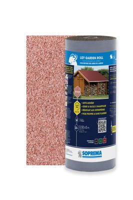 Bardeau de couverture LIZY GARDEN ROLL rouge en rouleau l.0.5 m x L.5 m SOPREMA