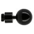 Embout déco boule en métal diam 28 mm Finition Noir brillant  par 2 - MOBOIS