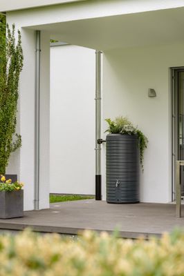 Récupérateur d'eau de pluie - Réservoir Nordic 2 en 1 - 300 litres gris anthracite - GRAF