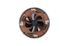 Ventilateur de plafond industriel 4xE27 + télécommande Noir/bois Ø48cm - Trondheim REALITY