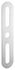 Plaque de propreté 60 x 302 mm arrondie inox brossé THIRARD