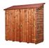 Abri mural de rangement grand volume avec étagères bois traité très haute température, Livraison à domicile incluse - HABRITA