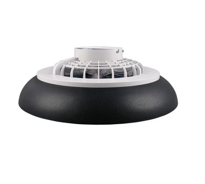 Ventilateur de plafond avec lumière LED multicolore + télécommande Noir Ø60cm - Svaerholt REALITY