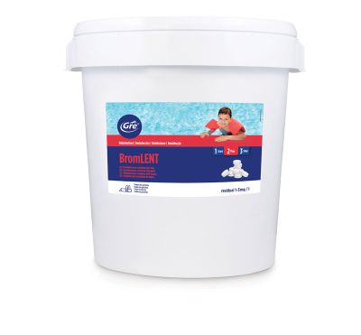 Brome lent piscine - tablette 20 g seau de 5 kg GRE