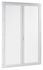 Porte-fenêtre PVC 2 vantaux hauteur 205 x largeur 120 cm