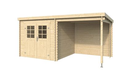 Abri de jardin en bois Sophy 4,60 m² + 4,31 m² LASITA MAJA Livraison à domicile incluse