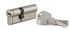 Cylindre de serrure double entrée 45 x 30 mm Transit 1 haute sécurité nickelé 4 clés THIRARD