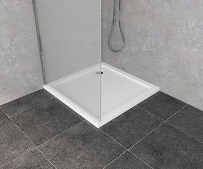 Receveur de douche 90x90 cm acrylique blanc Baltia - OCEA
