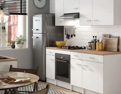 Joue de finition Cristal cashmire 85 x 240 cm pour îlot de cuisine