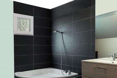 Fenêtre PVC 1 vantail hauteur 45 x largeur 40 cm tirant gauche