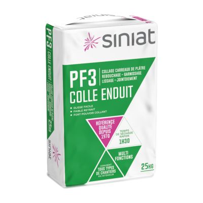Colle PF3 carreau de plâtre 25kg - SINIAT
