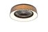 Ventilateur de plafond tissu avec lumière LED + télécommande Gris Ø48cm - Farsund REALITY