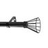 Kit de tringle à rideaux extensible en métal de 2 à 3.60 m diam 25 à 28 mm Finition noir mat - MOBOIS