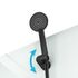 Cabine de douche profilé noir mat et receveur noir 80x80x200 cm Essentiel AURLANE