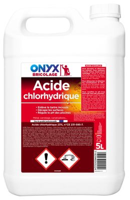 Acide chlorhydrique 23% 5 litres ONYX